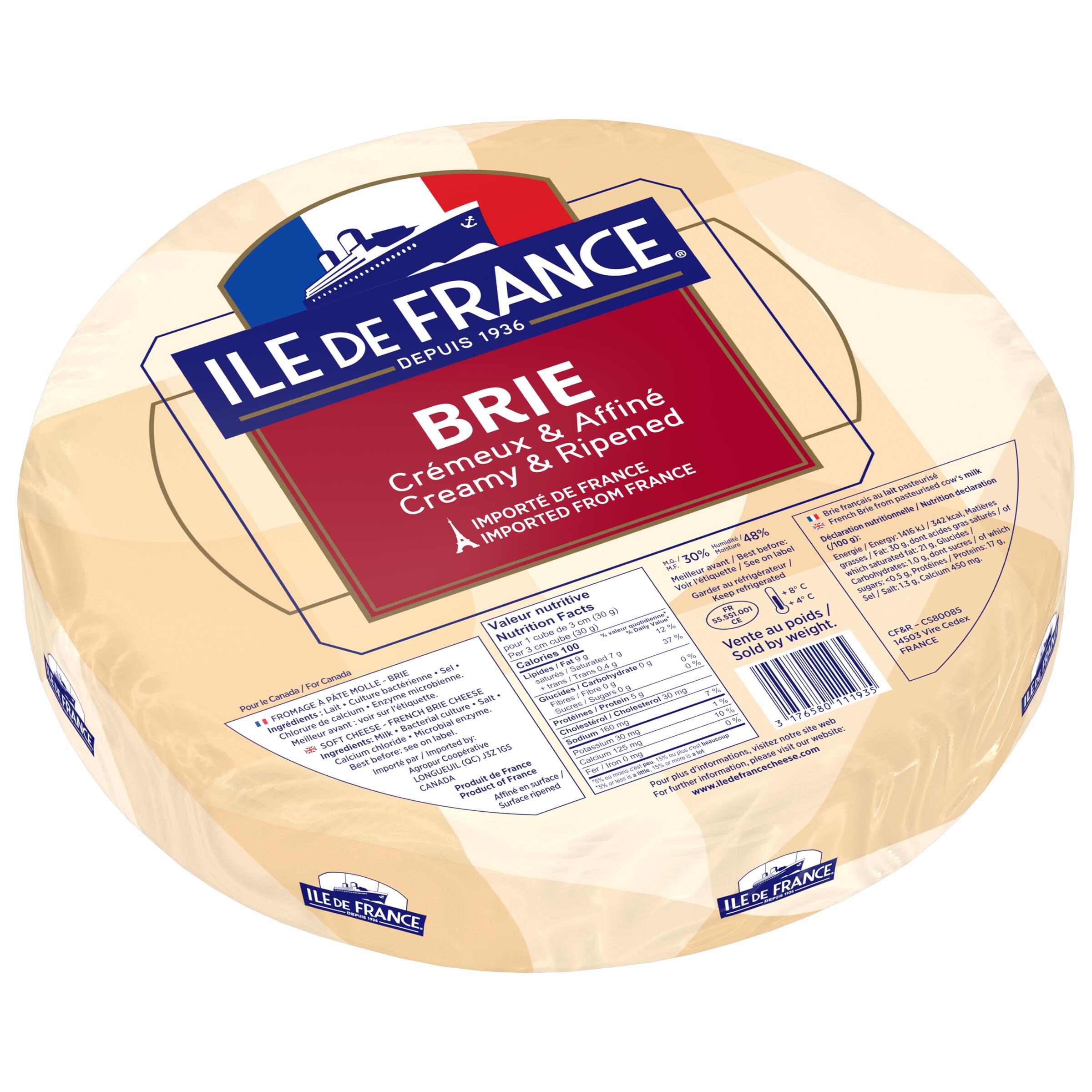 BRIE ILE DE FRANCE 1X3KG Agropur Solutions